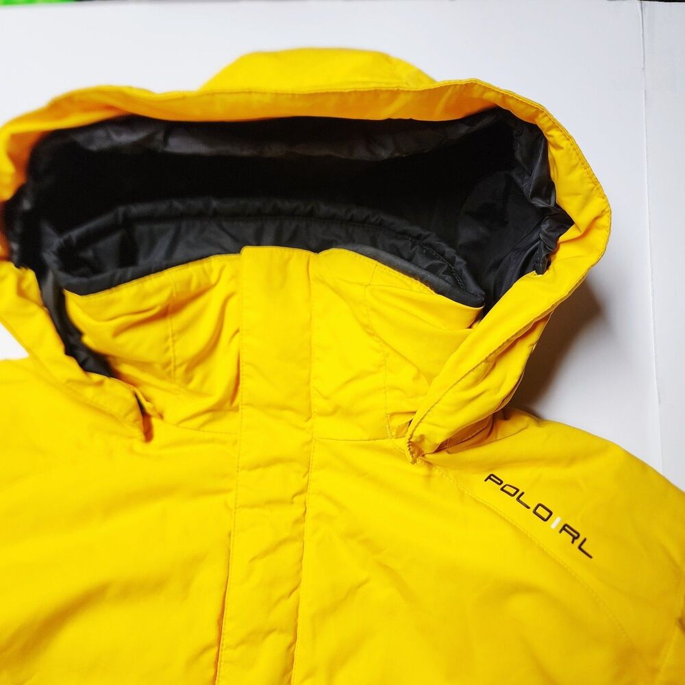 Polo Ralph Lauren RL-67 Vintage Y2K Yellow Technical Sailing Jacket Large EUC